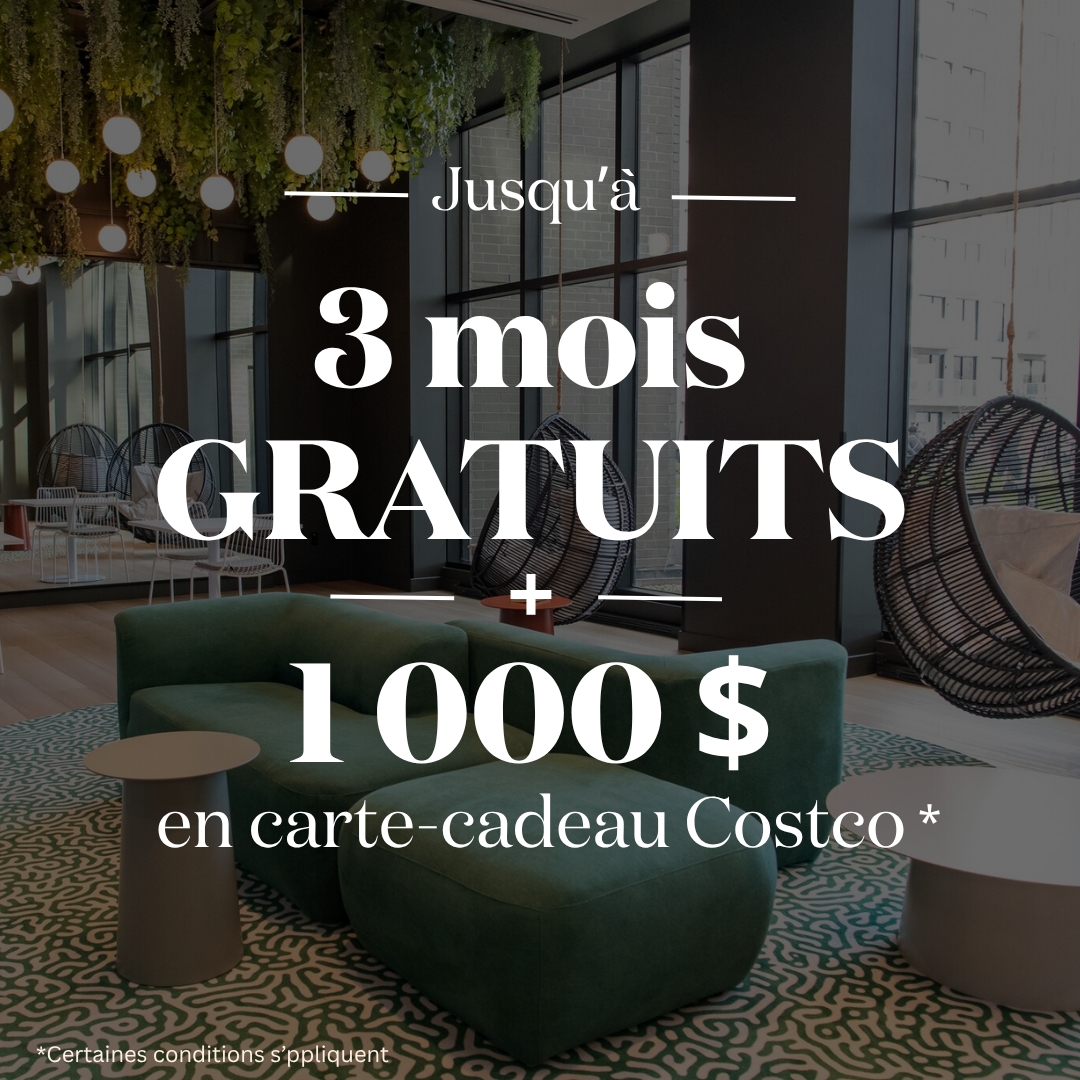 Jusqu’à 3 mois gratuits et 1 000 $ en carte-cadeau Costco. Certaines conditions s’appliquent.